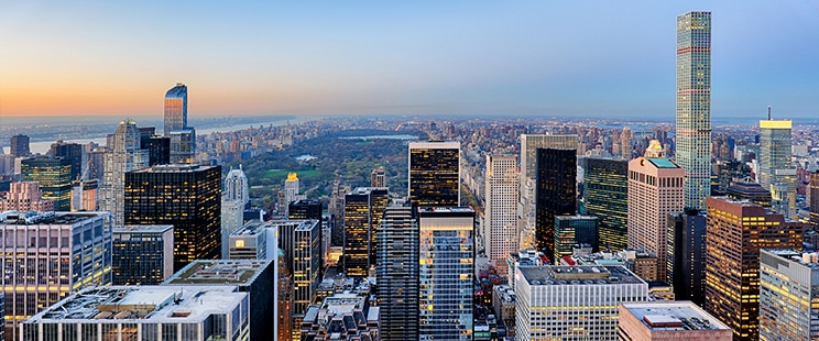 Manhattan aerial photograph